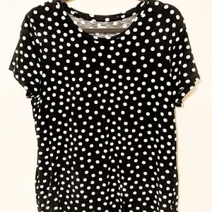 Black & White Polka Dot Tee